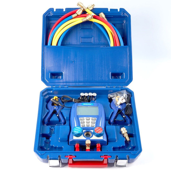 Электронная манометрическая станция DSZH WK-6889L 60"(3 шланга 1.5 м, 2 адаптера, 2 температурных зонда)