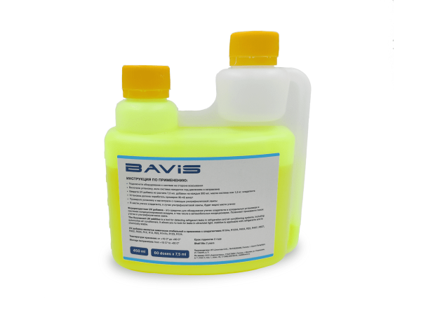 UV добавка для определения утечек фреона BAVIS UVL 450мл.