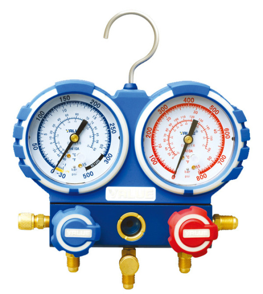 Набор инструментов Value VTB-5B-I (в кейсе: коллектор для R22,R134A,R407C,R410A; шланги; вальцовка; 2 трубореза; ример)