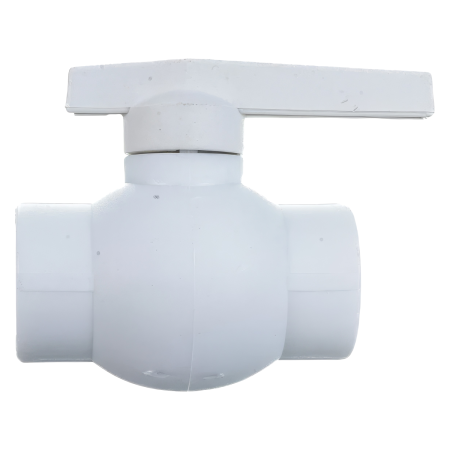 Кран Valfex шаровой 25мм белый, ЛАТУННЫЙ ШАР