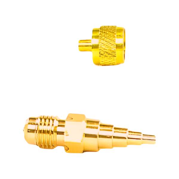 Штуцер с клапаном Шредера Becool BC-AV-MDC (под трубку 1/8";3/16";1/4";5/16";3/8")