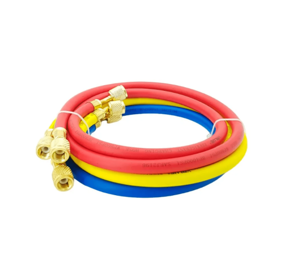 Манометрический коллектор Value VMG-2-R410A-B-02  (R22, R134a, R410a, R407C; 2-х вентильный; 3 шланга 120 см; манометры 68 мм; упак. блистер)