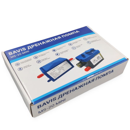 Помпа дренажная BAVIS MS-20 Mini проточная, 20 л/ч, 17 Дб
