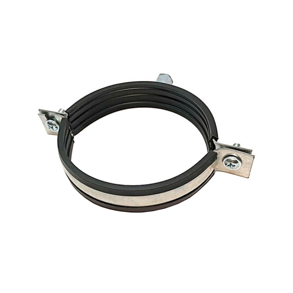 Хомут для воздуховода с резиновой прокладкой, гайка М10, 900мм