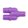 Тройник дренажный PROFcool Ø16мм Y образный (фиолетовый)
