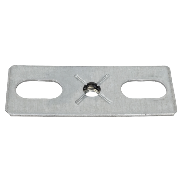 Пластина оцинкованная 2,5х30х80мм с гайкой M8