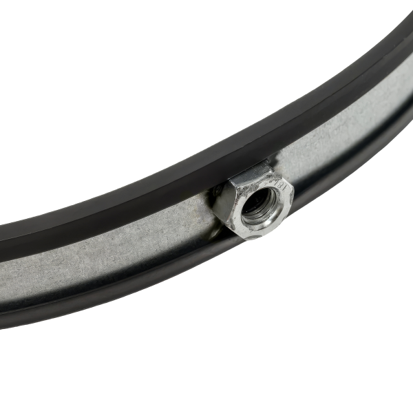 Хомут для воздуховода с резиновой прокладкой, гайка М8, 200мм