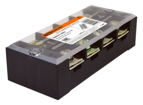 Блок зажимов TDM ТВ-1504 (4 пары, 15А)