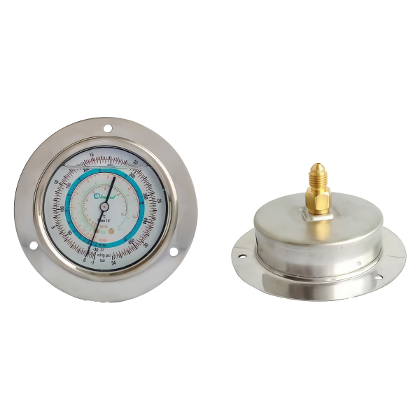 Мановакуумметр с глицерином Becool BCJL-NG-RC 80мм (R22; R134a; R404A; R407C) (021186)