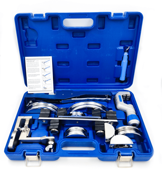 Трубогиб арбалетный Becool BC-TB-56N (1/4"; 5/16"; 3/8"; 1/2"; 5/8"; 3/4"; 7/8")(в кейсе с труборезом и риммером)