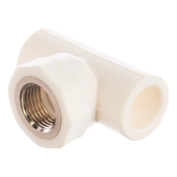 Тройник переходной Valfex с внутренней резьбой 25х3/4"х25 белый