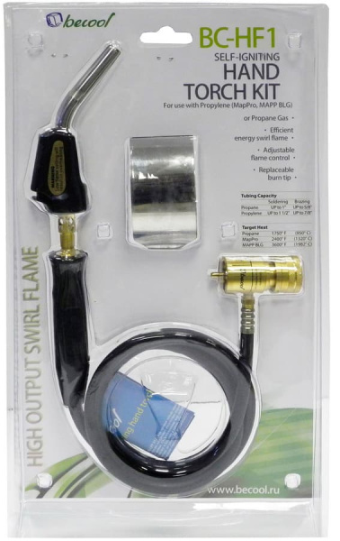 Горелка Becool BC-HF-1 (со шлангом, пьезоподжигом и экраном)