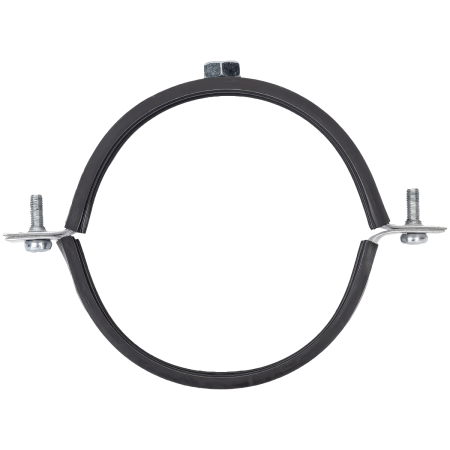Хомут для воздуховода с резиновой прокладкой, гайка М8, 100мм