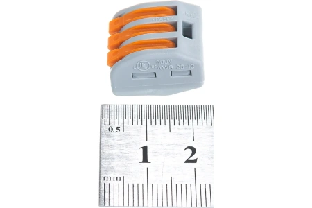 Соединительная клемма WAGO 222-413 (б/пасты на 3 провода)