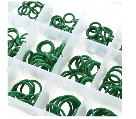 Набор уплотнительных колец для автокондиционеров FC-270 (270шт, 18 типоразмеров, резина HNBR, цвет зеленый, в кейсе)