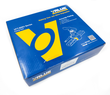 Вальцовка эксцентриковая Value VFT-808-MIS (плашка 1/4" - 3/4", плашка 6 - 19 мм; с труборезом VTC-28B; упак. кейс)