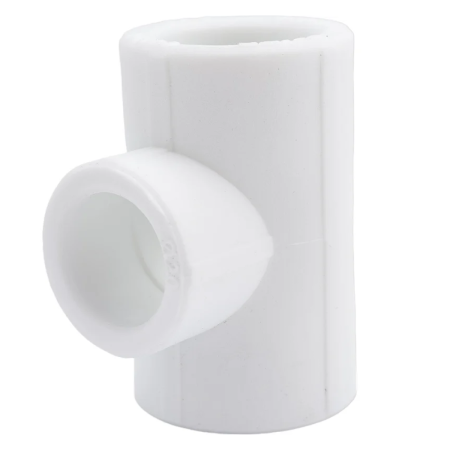 Тройник редукционный Valfex  25/20/25 белый