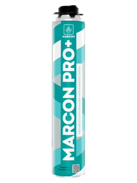 Пена монтажная профессиональная MARCON PRO+ всесезонная, 700мл, под пистолет