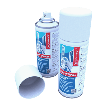 REXFABER Label Remover 335мл. очиститель (удаляет следы клея, скотча, резины, силикона, монтажной пены)