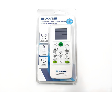 BAVIS KT-6018 (6000 в 1) универсальный ПДУ для кондиционеров