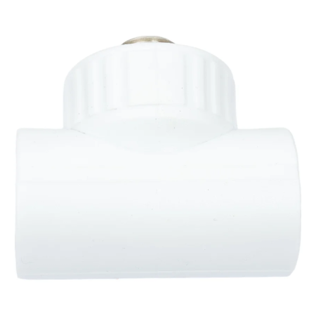 Тройник переходной Valfex с наружной резьбой 32х1/2"х32 белый