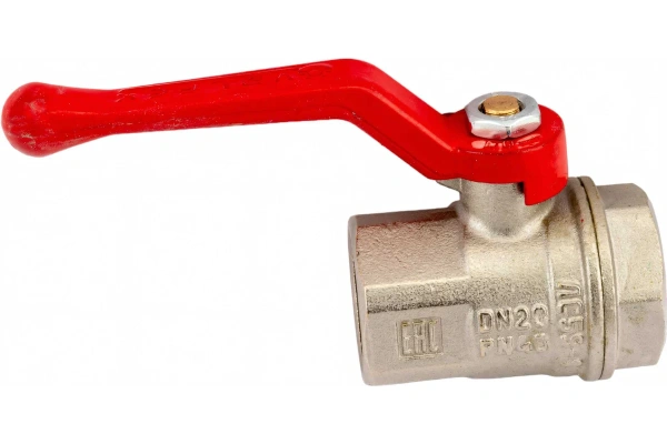 Кран шаровой N/P59 для ВОДЫ 3/4" ВР/ВР ручка-рычаг, латунный VALFEX 11Б27фт1М (VF.214.LR1.034.N/P59)