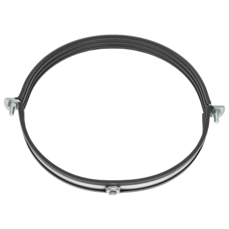 Хомут для воздуховода с резиновой прокладкой, гайка М8, 200мм