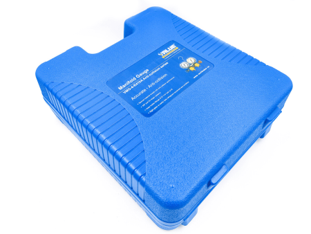Манометрический коллектор Value VMG-4-R410A (R22, R134a, R410a, R407C; 4-х вентильный; 4 шланга 120 см; манометры 80 мм; упак. кейс)
