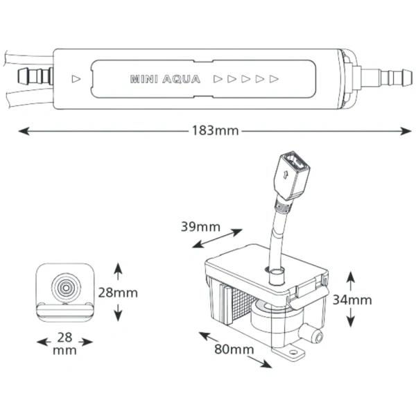 Помпа дренажная Aspen Mini Aqua (проточная, 12 л/ч, 21 Дб)