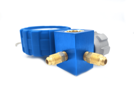 Манометрический коллектор Value VMG-1-S-L (R600, R600A, R290; 1 вентильный, смотровое стекло, манометр низкого давления 68мм; без шлангов)