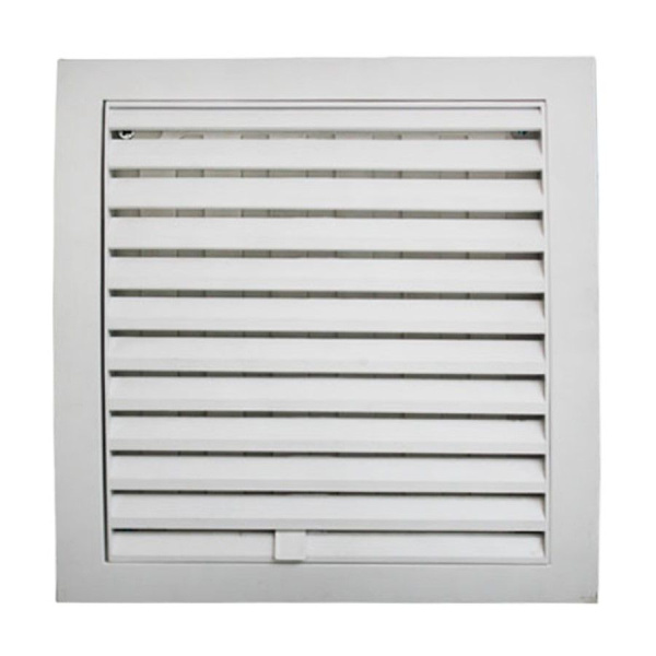 Вентиляционная решетка пластиковая N12R (190х190; регулируемая; белая)