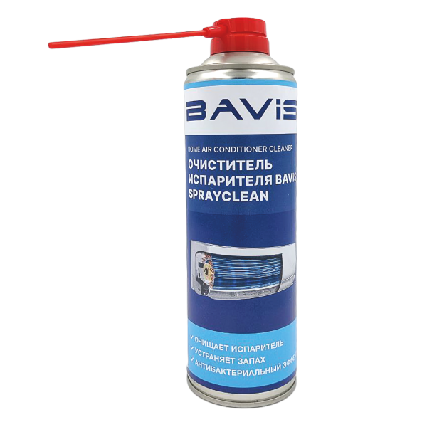 Очиститель испарителя BAVIS SprayClean (очистка, дезинфекция, устранение запахов) аэрозоль 0,65л.