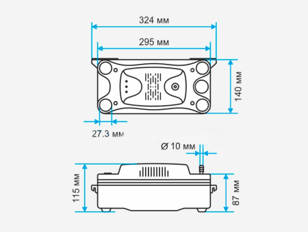 Помпа дренажная BAVIS Low Tank TPF-15-230L накопительная 1.2л, 250 л/ч