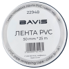 Лента BAVIS PVC черная 50мм x 25м самоклеящаяся