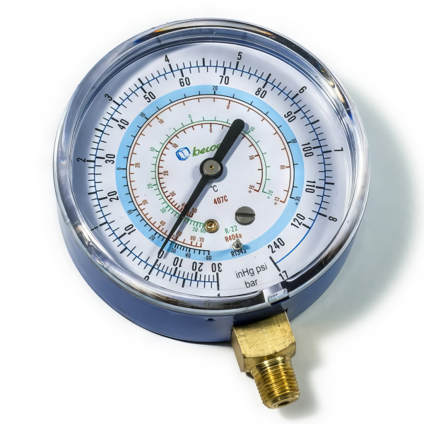 Мановакуумметр Becool BCJL-N 80мм.(R134a; R404A; R407C; 507A)(021177)
