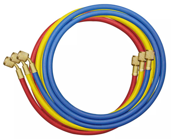 Заправочные шланги Mastercool 40396-120 (3.05 м; 1/4"SAE; набор для R12, 22, 134, 404, 407, 507)