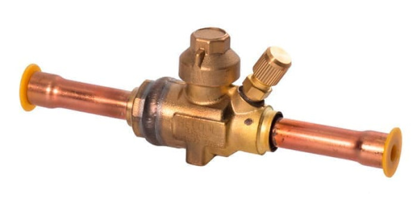 Вентиль шаровый 1/2" Becool BC-BVa-12 с сервисным штуцером