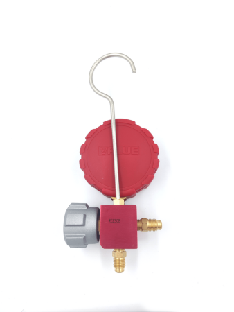 Манометрический коллектор Value VMG-1-S-H (R600, R600A, R290; 1 вентильный, смотровое стекло, манометр высокого давления 68мм; без шлангов)