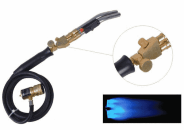 Горелка для MAPP газа FavorCool T-C2A-2F (два сопла, пьезо-поджиг, со шлангом)