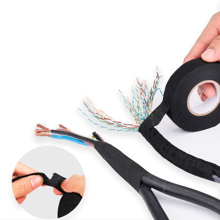 Флисовая изолента  BAVIS FLC 19мм х 25м черная 300мкм, 20N/cm