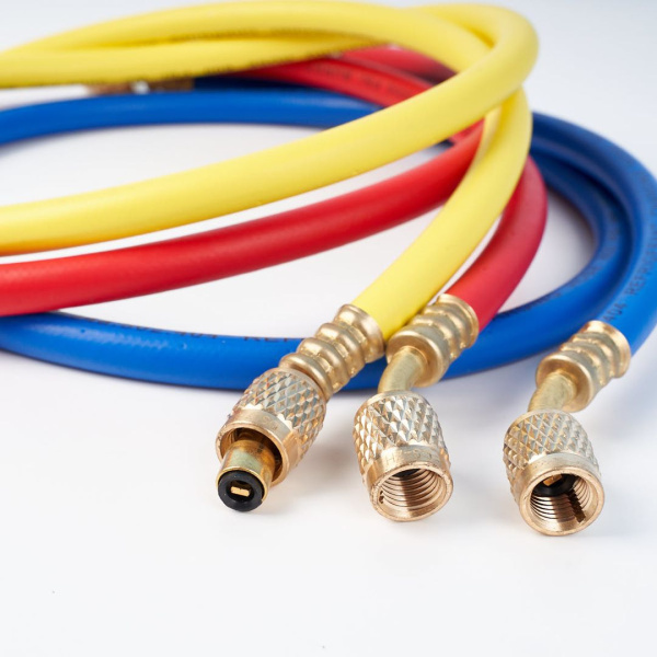 Заправочные шланги DSZH-360-RYB набор 3шт по 1.5м, 1/4" SAE, до 34 бар