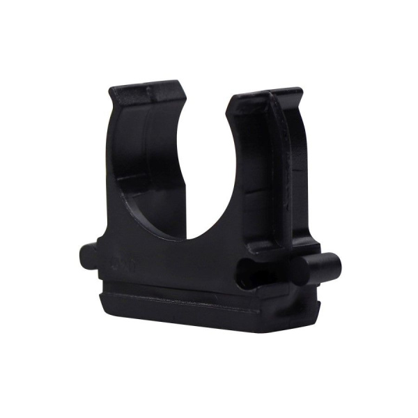 Клипса для трубы ПВХ 20 мм (черная)