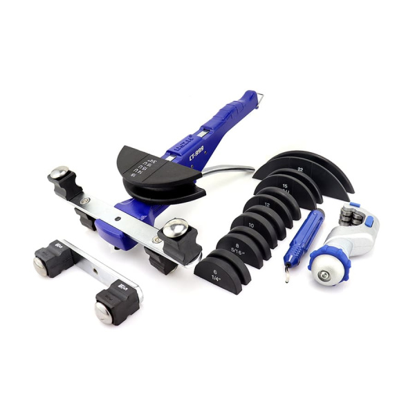 Трубогиб арбалетный DSZH CT-999 (1/4"; 5/16"; 3/8"; 1/2"; 5/8"; 3/4"; 7/8")(в кейсе с труборезом и риммером)