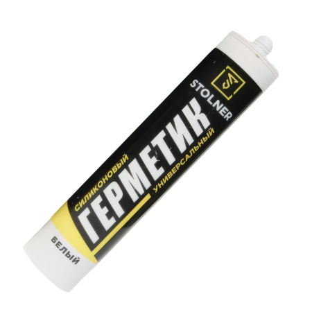 Герметик Stolner 280мл силиконовый универсальный, белый