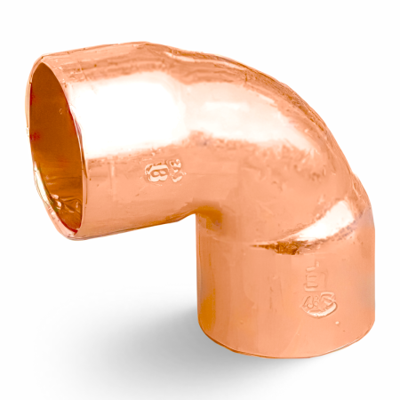 Угол 90° медный 1_1/8" ВП-ВП