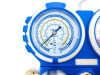 Манометрический коллектор VALUE VMG-2-R22 (R404,407,134,22) 2-х вентильный  в пластиковом кейсе, 3 шланга 120 см, манометры 80 мм, 1/4" SAE