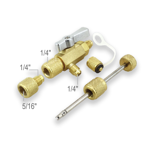 Вентиль для замены золотников под давлением Super Stars ST-VA1  1/4" и 5/16" SAE