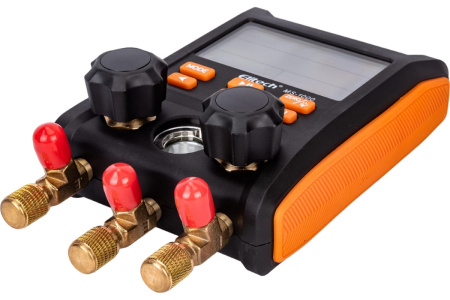 Цифровой манометрический 2х вентильный  коллектор Elitech MS-1000 (в кейсе)