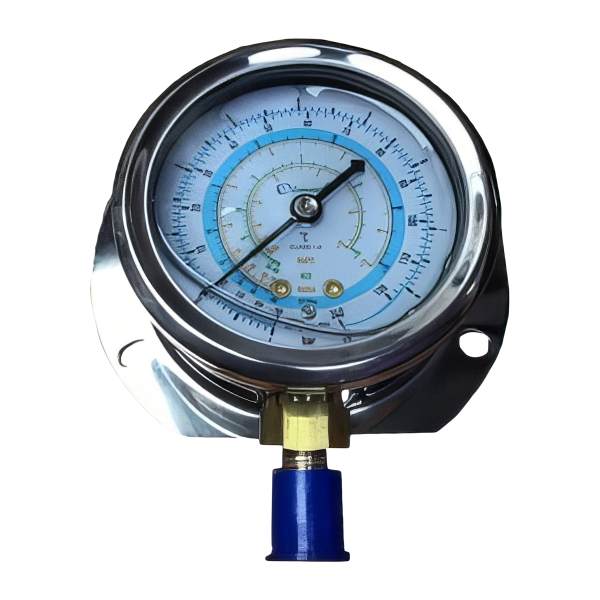 Мановакуумметр с глицерином Becool BCJL-NG-63мм (R22; R134a; R404A; R407C) (021188)