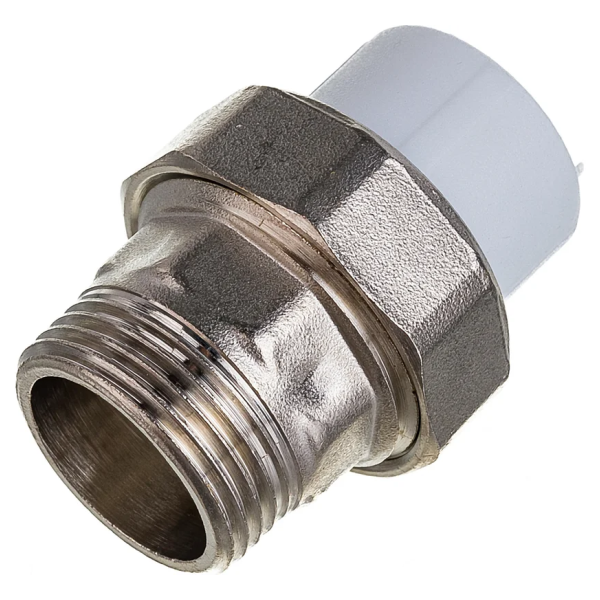 Муфта Valfex с американкой для радиатора наружная резьба 20 x 3/4" белая